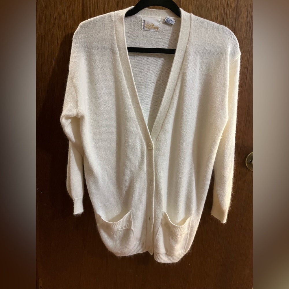 Cream Knit Sweater by J.R. Bentley